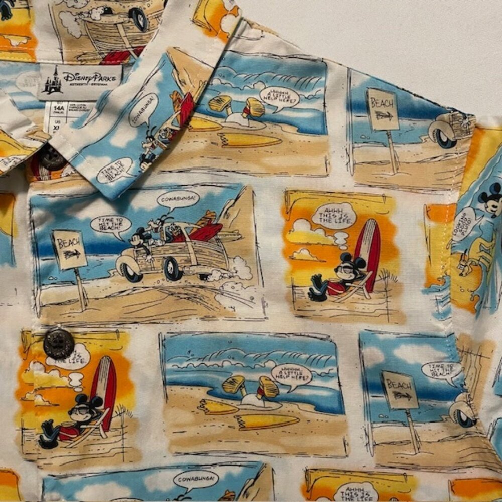 DISNEY PARKS boys XXl button up - Picture 9 of 9